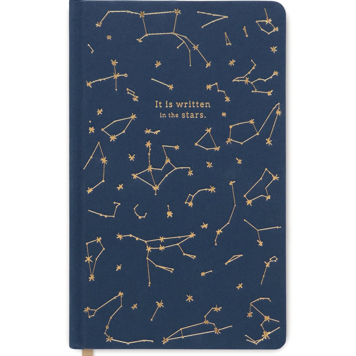Cloth Journal - Navy Constellations "It Is Written In The Stars"