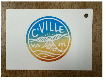 RPS, DOWNTOWN MALL CIRCULAR RAINBOW POSTCARD