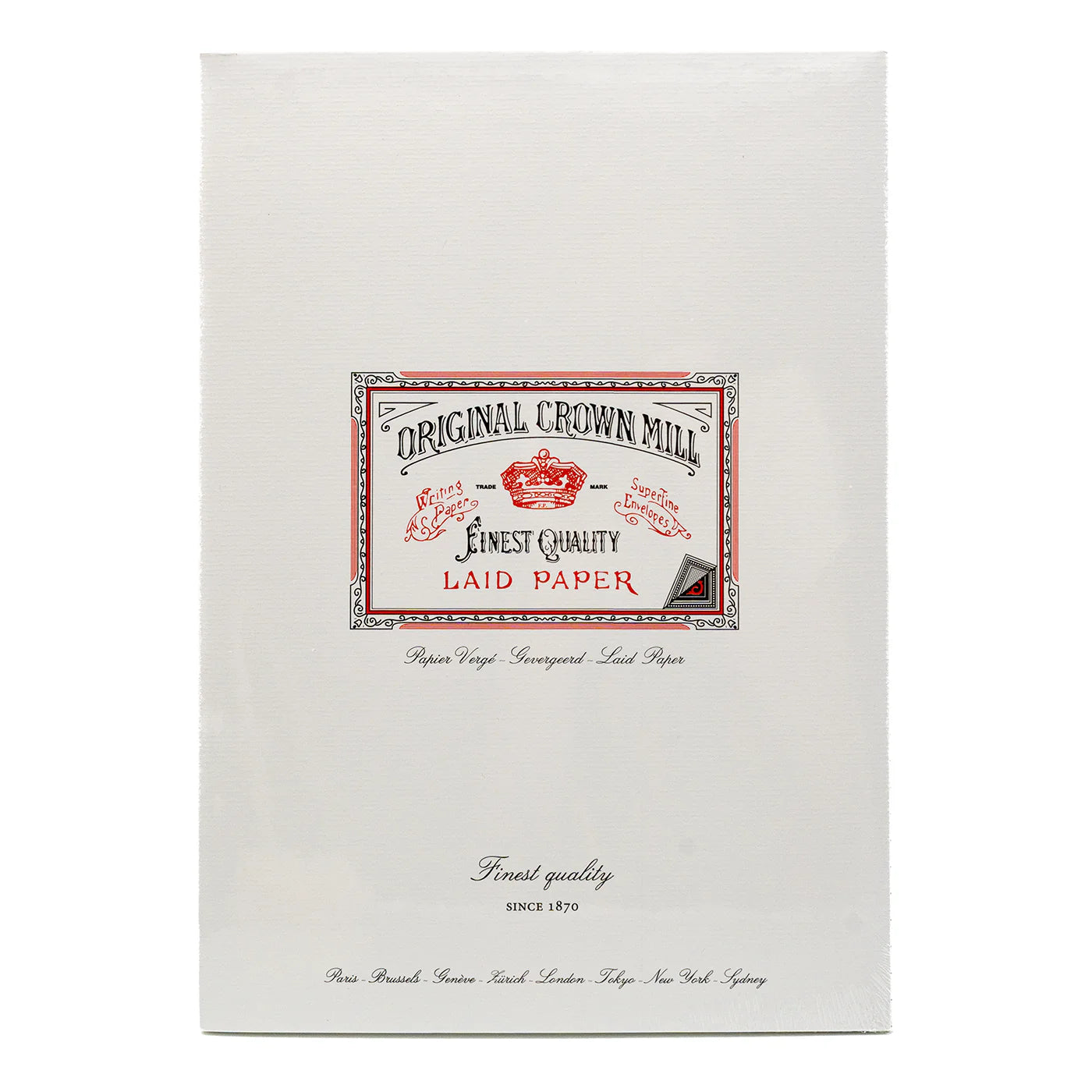 Original Crown Mill Classic Laid Writing Pads A4 Cream