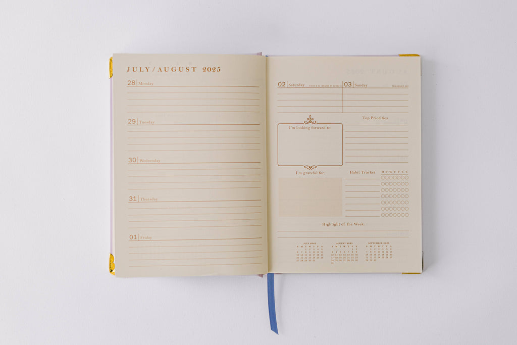 Good Juju Ink - 2026 Vines and Butterflies 17-Month Medium Bound Planner