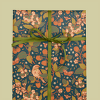 Mustard Beetle - Recyclable Gift Wrap / Wrapping Paper: Berries: Flat/Not Rolled