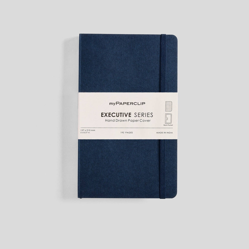myPAPERCLIP - Executive Series Notebook - M (With Back Pocket): Ruled / Red