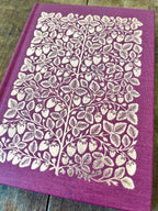 Katharine Watson - Foil Stamped Linen Journal, Blank Burgundy