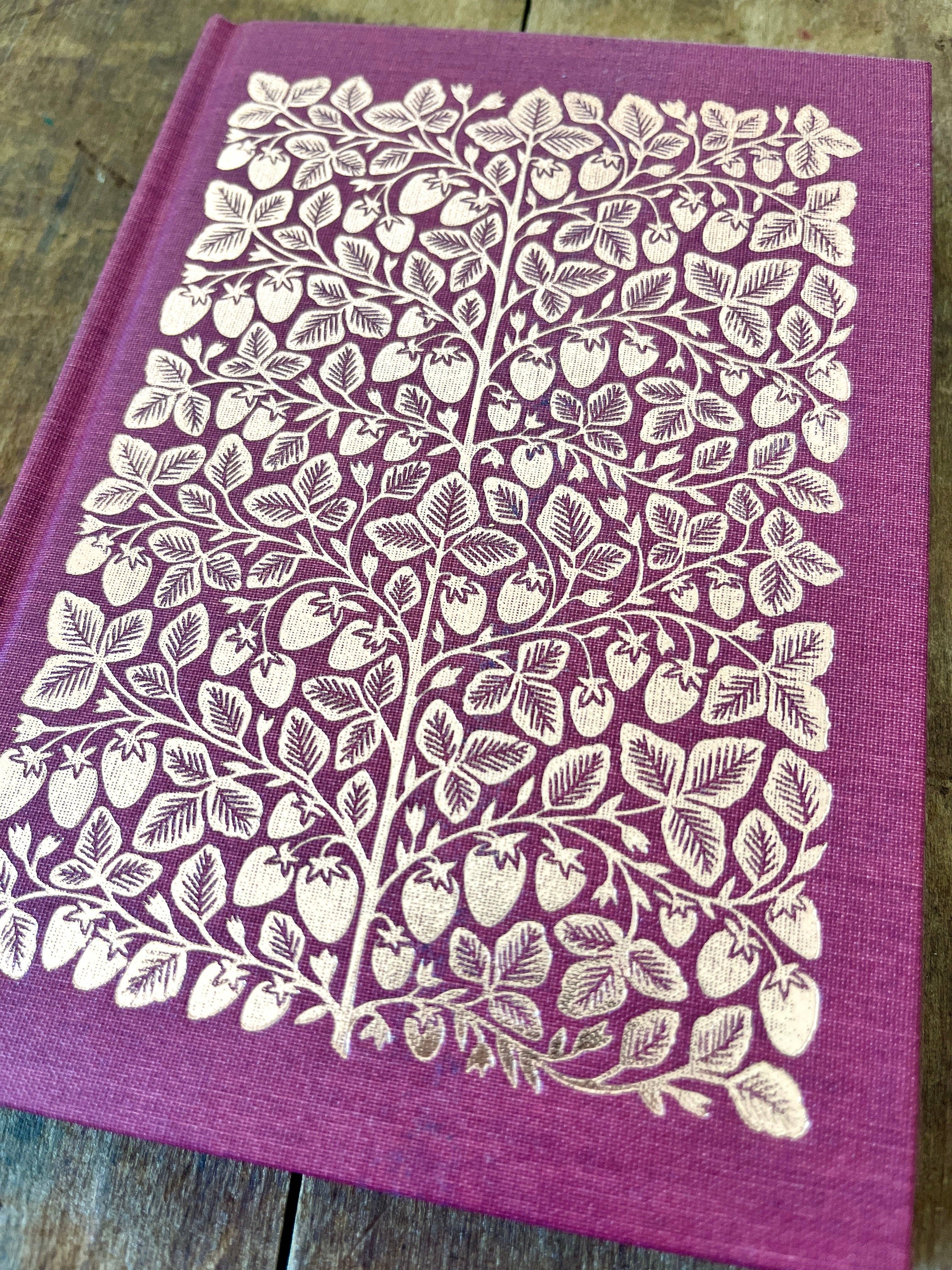 Katharine Watson - Foil Stamped Linen Journal, Blank Burgundy