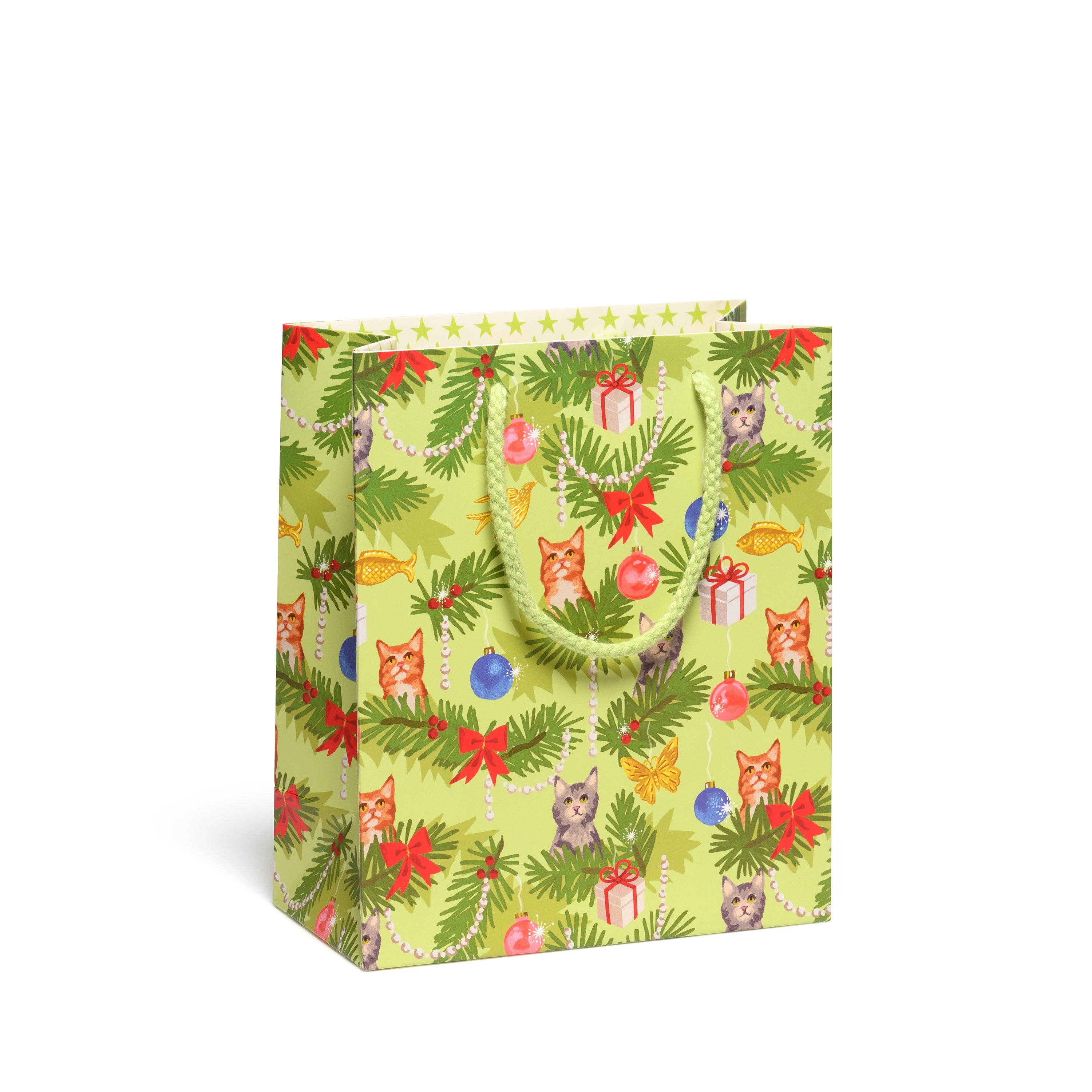 Red Cap Cards - Meowy Christmas gift bags