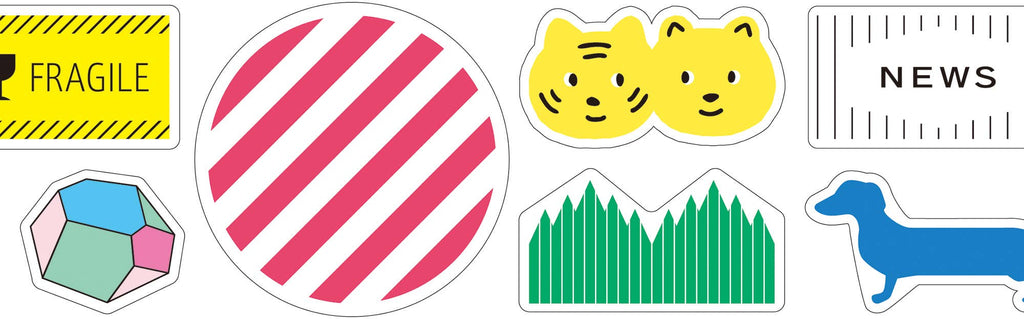 HITOTOKI by KING JIM - SODA transparent Masking Tape Sticker type: Pin badge