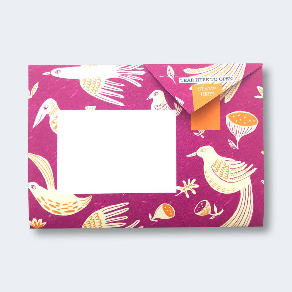 pigeonposted - Fig & Feather Pigeon, Folding Letter Set – Pack of 6 Letters