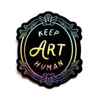 Boss Dotty Paper Co. - Keep Art Human Holographic Sticker