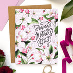 Morgan Swank Studio - Apple Blossom Floral Mother's Day Card