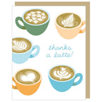 Smudge Ink - Latte Thank You Card