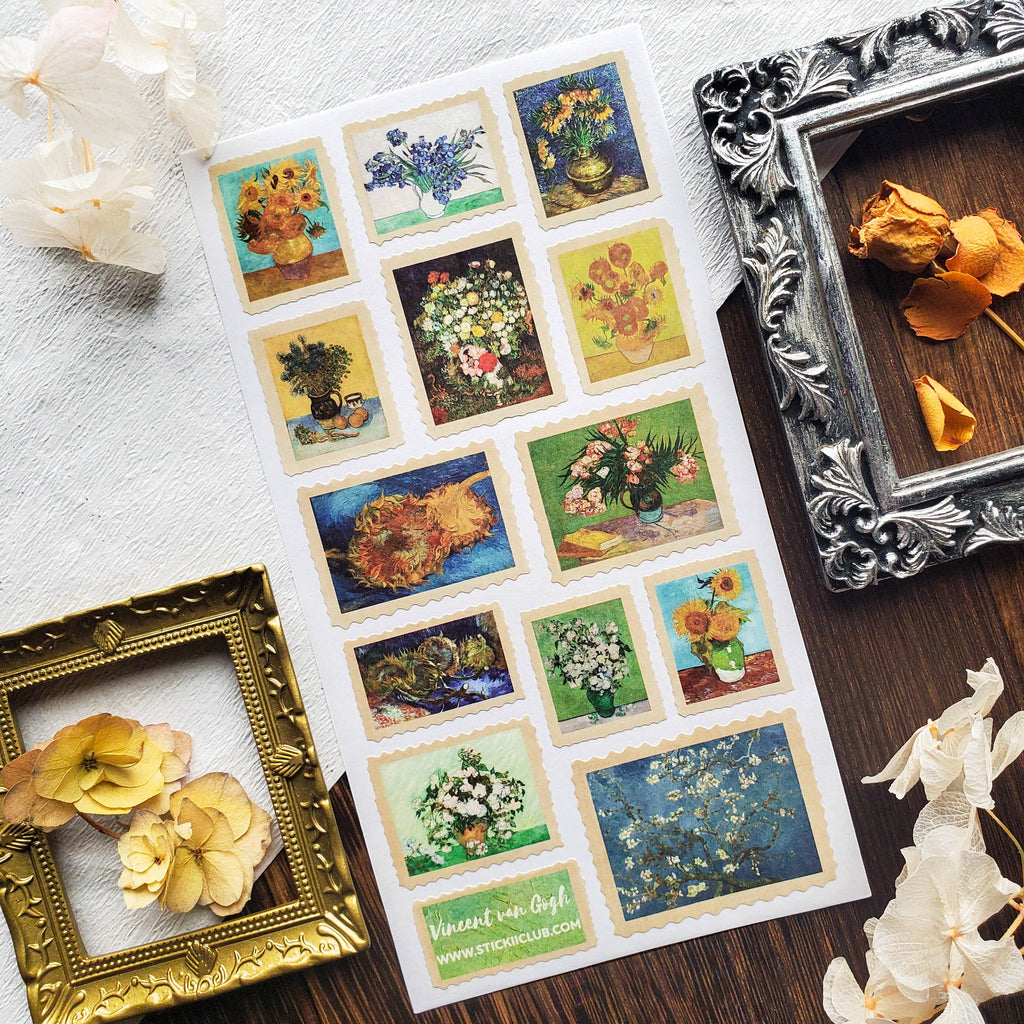STICKII - Van Gogh's Flowers Sticker Sheet