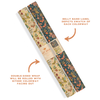 Mustard Beetle - Recyclable Gift Wrap / Wrapping Paper: Berries: Flat/Not Rolled