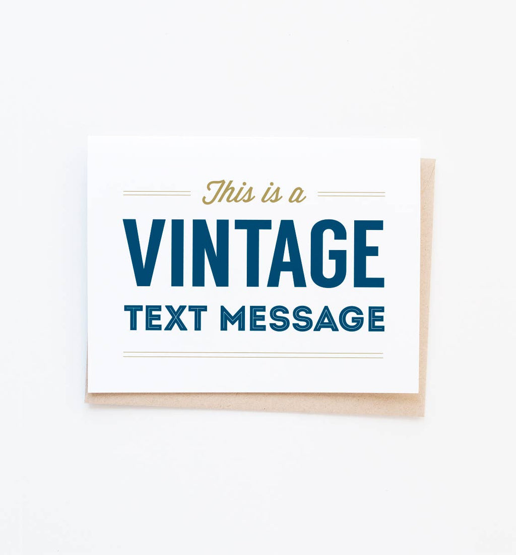 Graphic Anthology Greeting Cards - Vintage Text Message Greeting Card Box Set