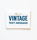 Graphic Anthology Greeting Cards - Vintage Text Message Greeting Card Box Set