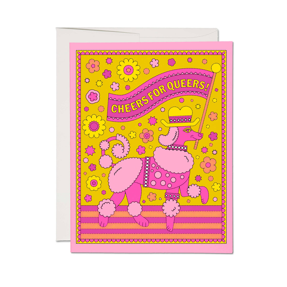 Red Cap Cards - Cheers Queers greeting card