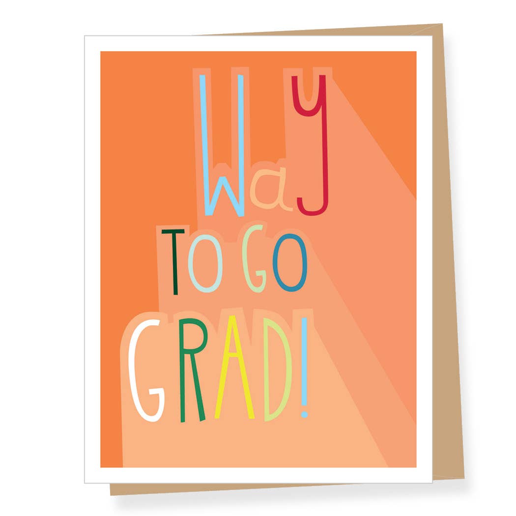 Apartment 2 Cards - Colorful Type Graduation Card
