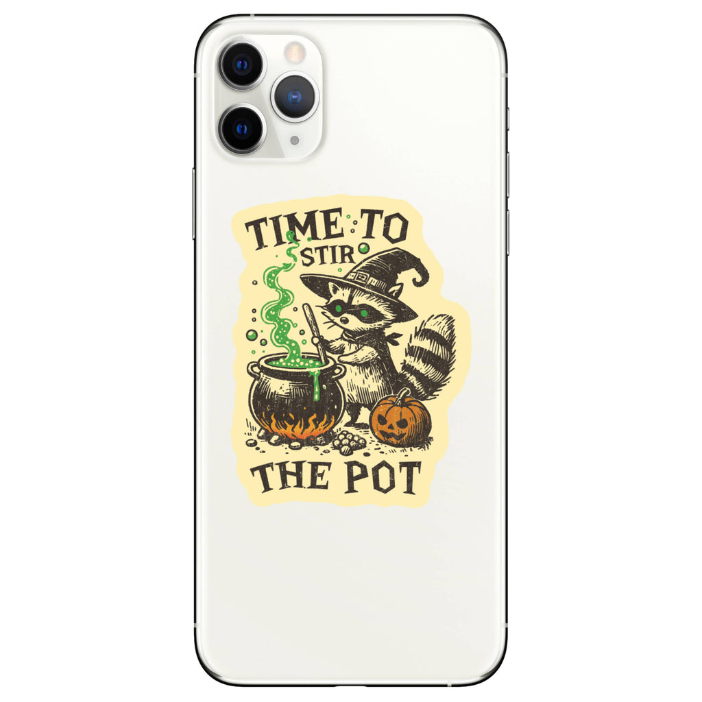 Juju and Moxie - Halloween Stir the Pot Humor High Quality Vinyl Sticker