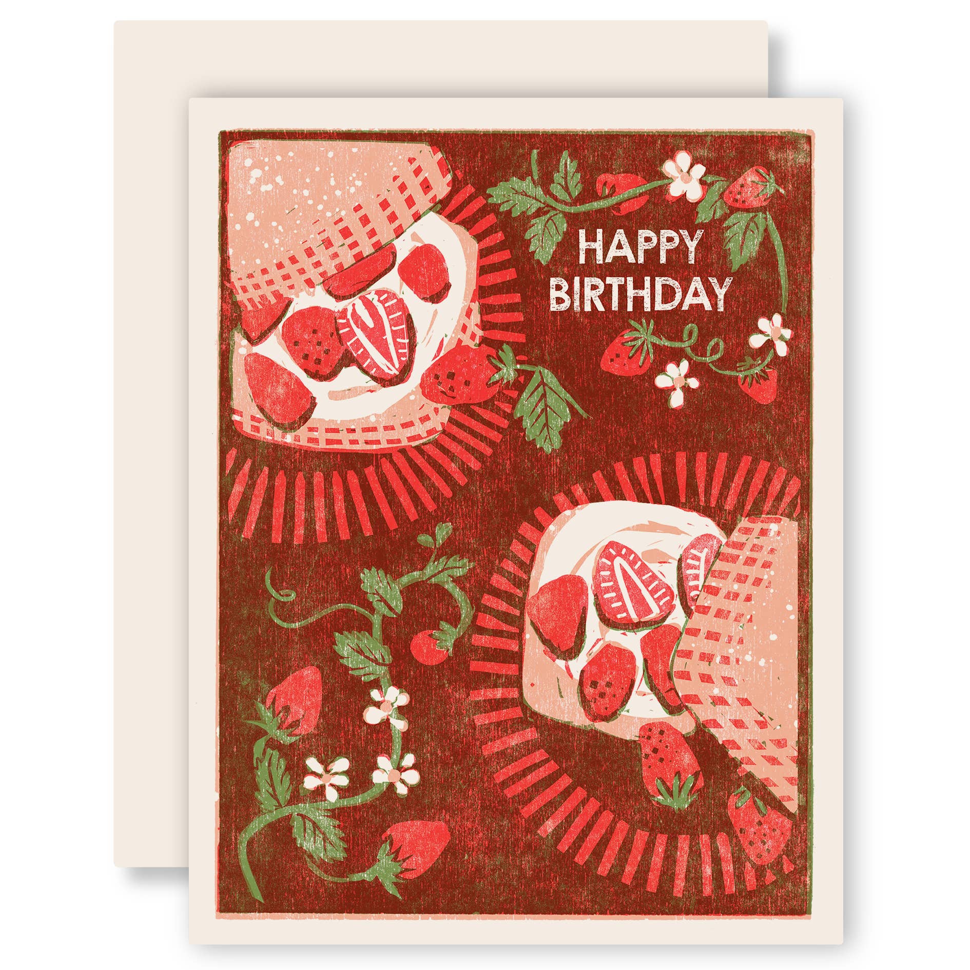 Heartell Press - Happy Birthday Strawberry Shortcake Card