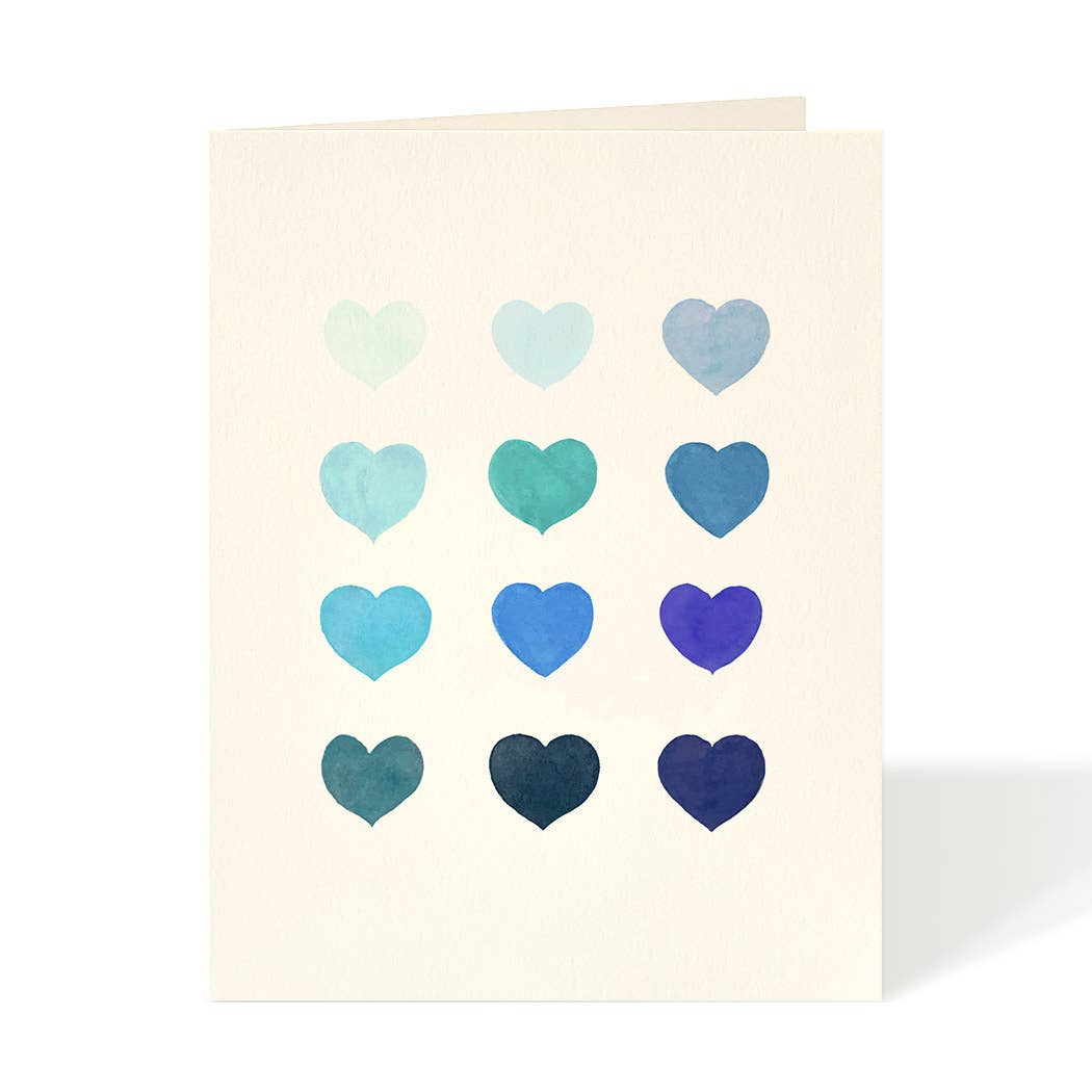 Felix Doolittle - Blue Hearts - Greeting Cards - Felix Doolittle x Zibby