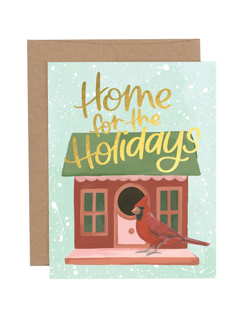 1canoe2 - Home For The Holidays  Cardinal Greeting Card
