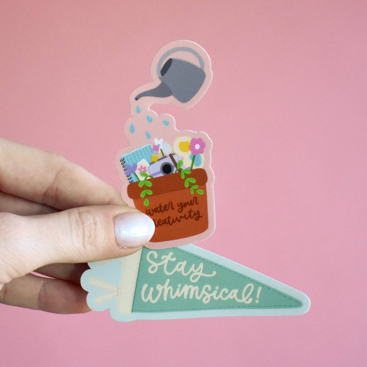 Kyn You Believe It - Stay Whimsical Pennant Vinyl Sticker