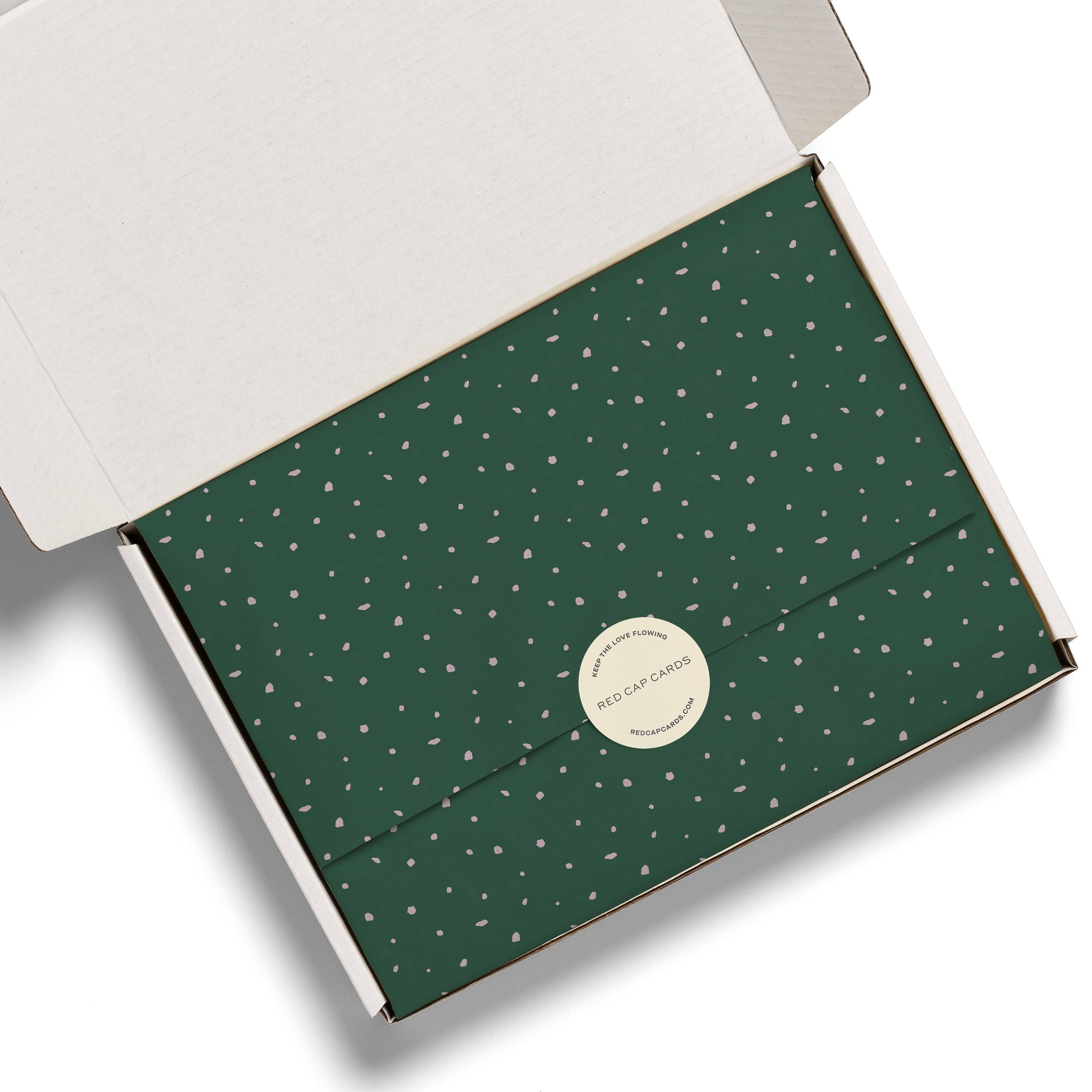 Red Cap Cards - Pink Flecks tissue paper: 5 Sheets