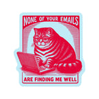 Juju and Moxie - Work Kitty Cat Sarcastic Cute Vinyl Sticker