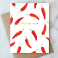 Abigail Jayne Design - Hot Pepper Love Greeting Card | Valentine Love Friendship