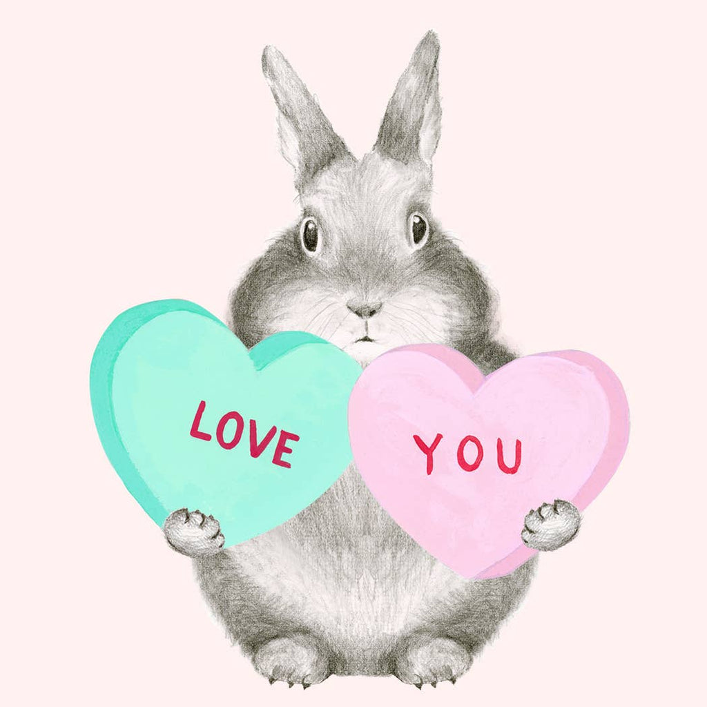 Dear Hancock - Bunny with Sweethearts