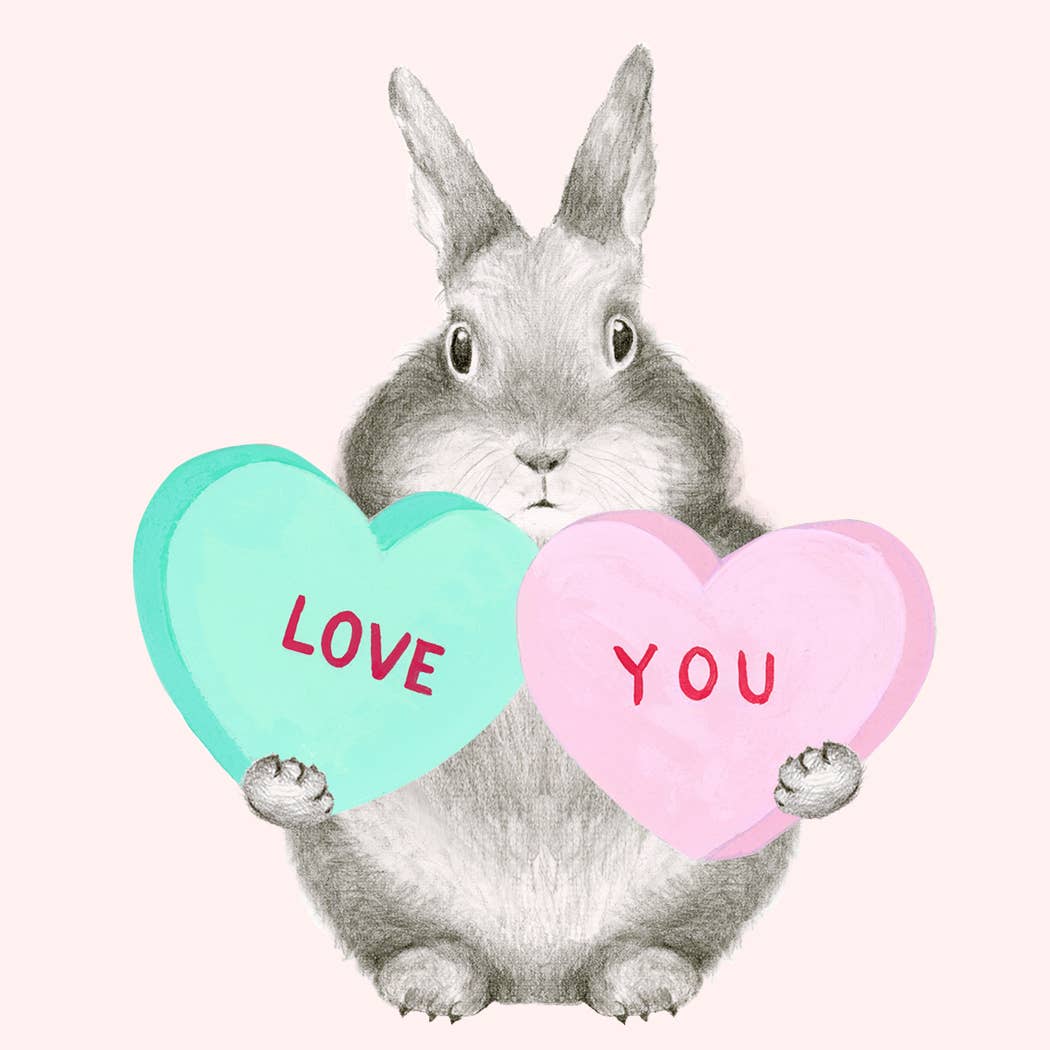 Dear Hancock - Bunny with Sweethearts