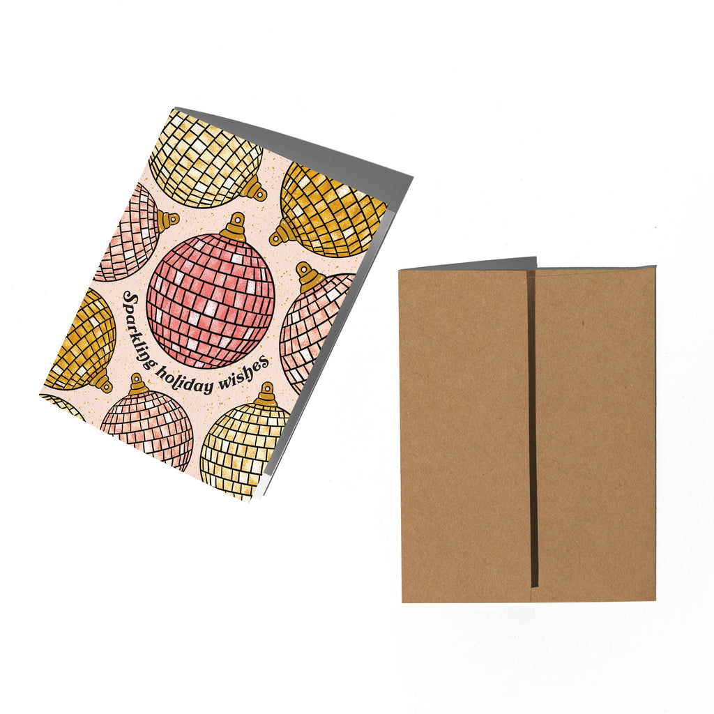 Boss Dotty Paper Co. - Disco Ball Christmas Ornament Card