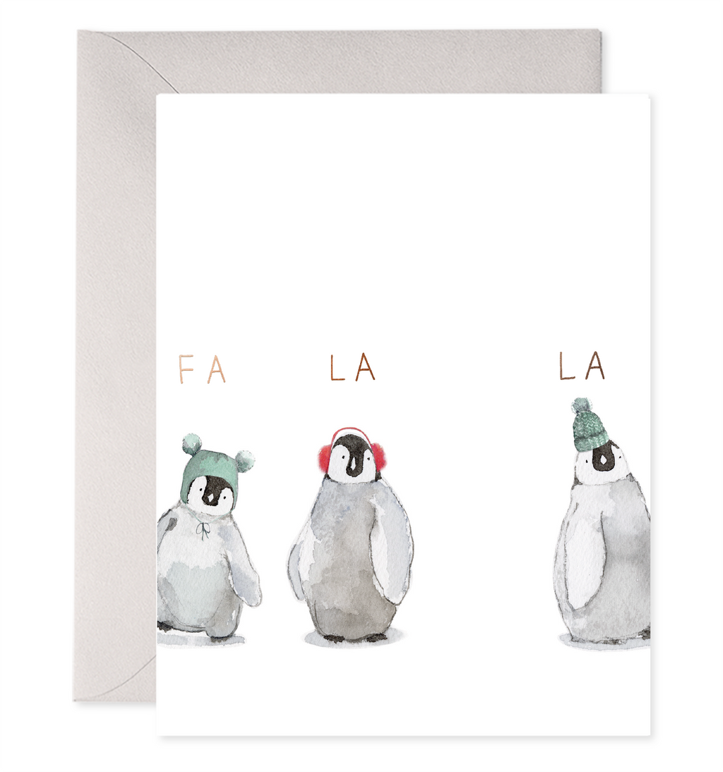 E. Frances Paper - Cozy Penguins Holiday Christmas Card Boxed Set, Set of 6