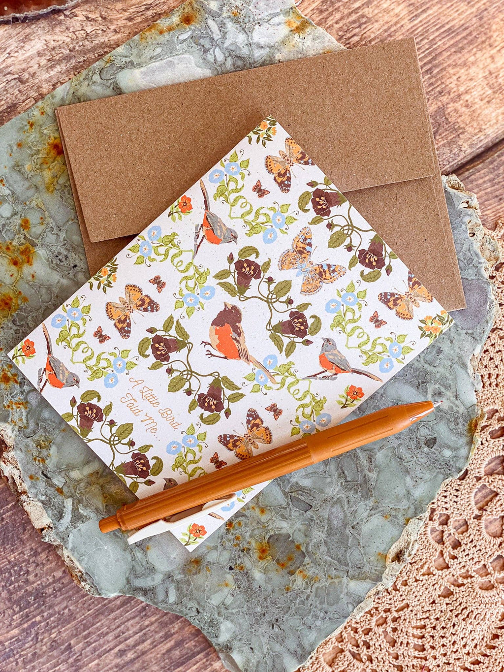 re:mused studio - Belladonna Birds Birthday A2 Greeting Card