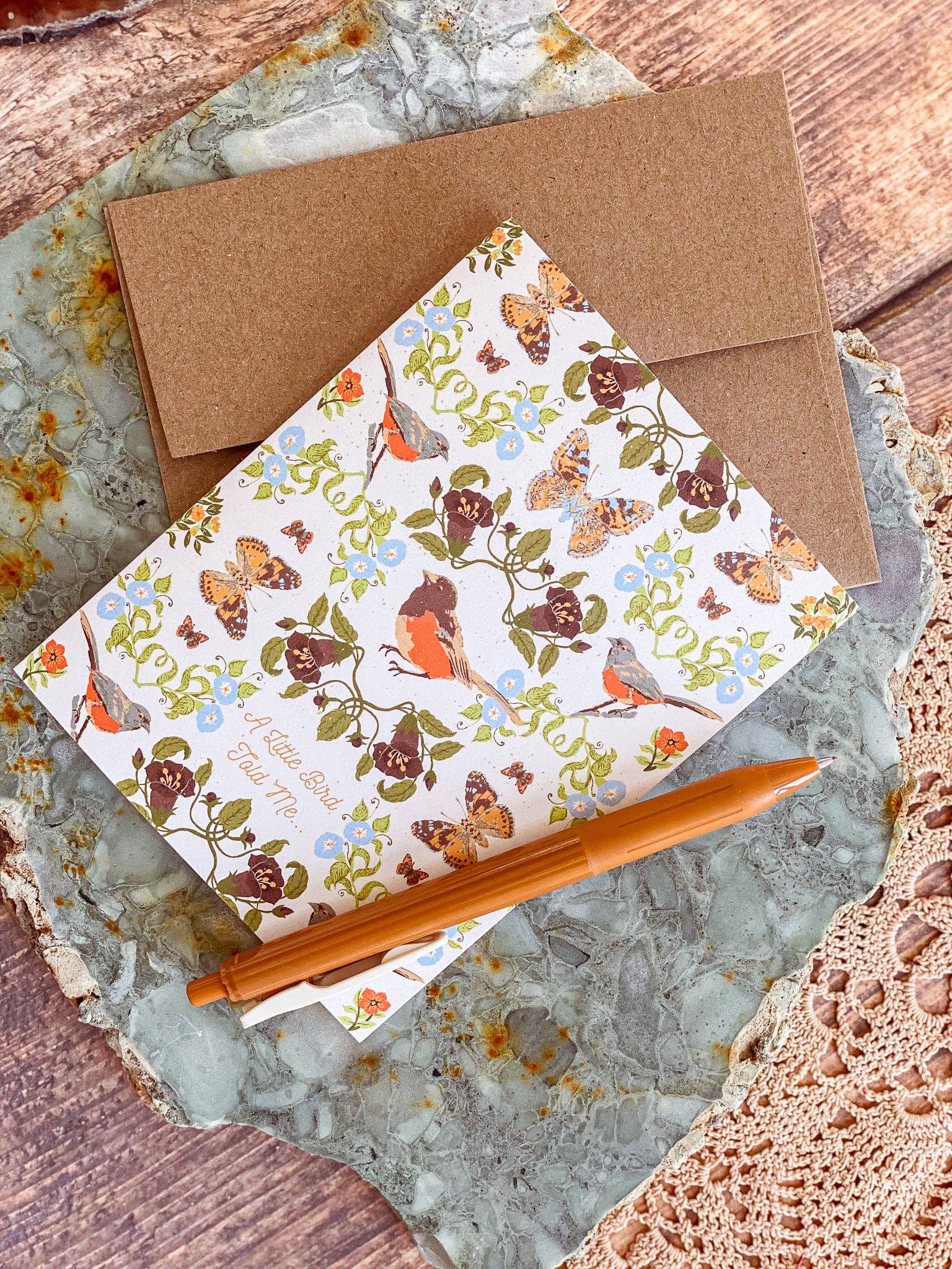 re:mused studio - Belladonna Birds Birthday A2 Greeting Card