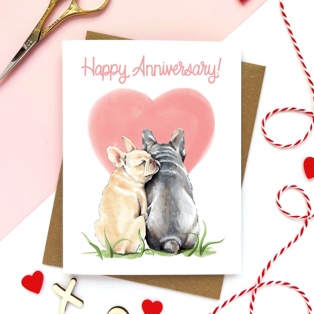 Morgan Swank Studio - Puppy Love Anniversary Card