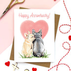 Morgan Swank Studio - Puppy Love Anniversary Card