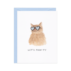 Amy Zhang - Let's Paw-ty — Cat Lovers Funny Animal Birthday Card