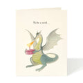 Felix Doolittle - Fire Breather - Dragon Birthday Greeting Card