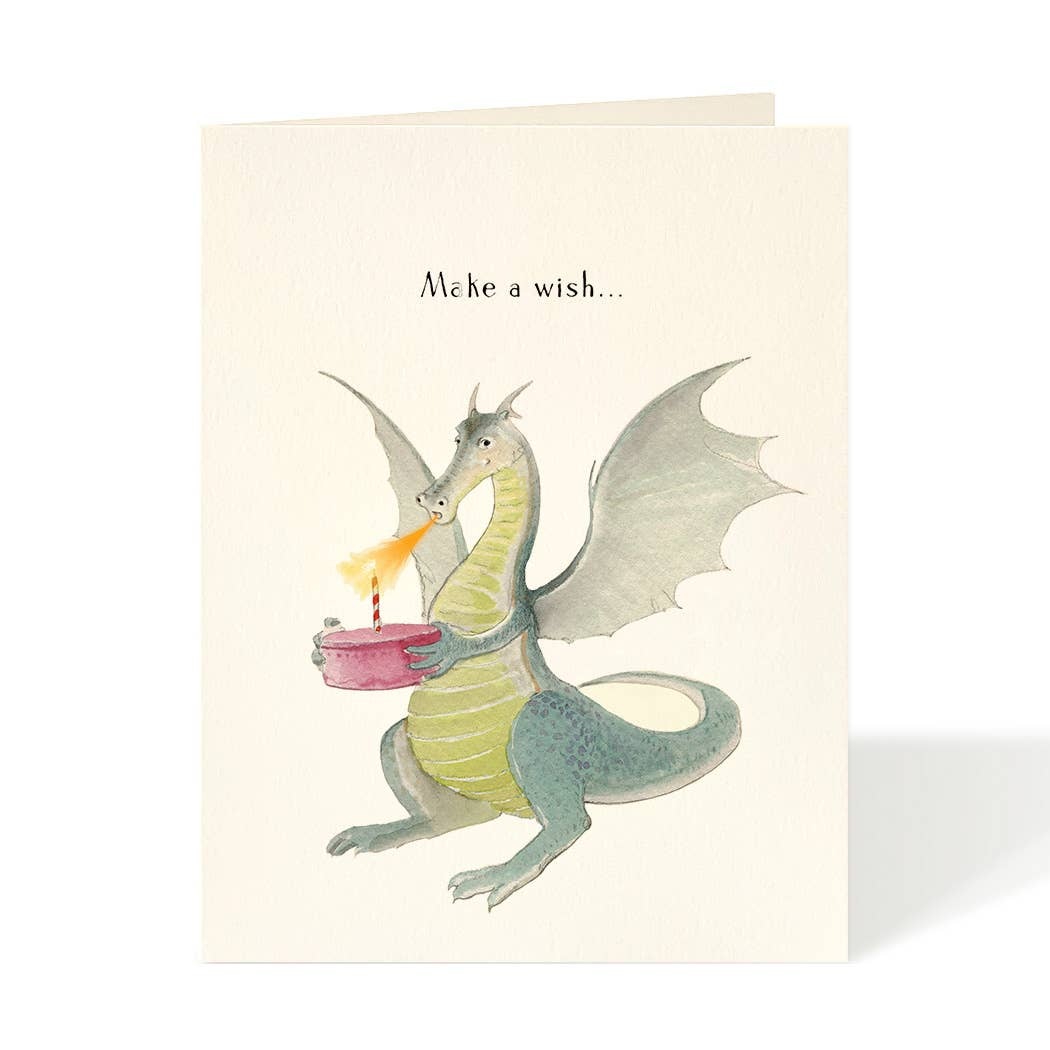 Felix Doolittle - Fire Breather - Dragon Birthday Greeting Card