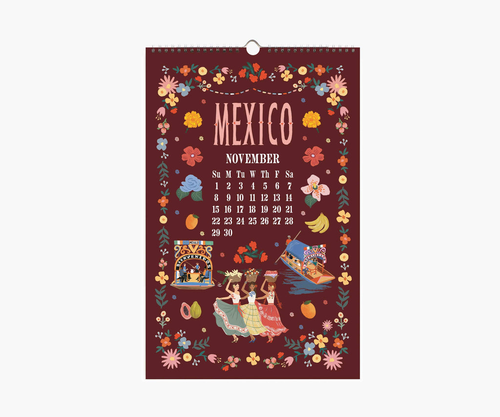 Rifle Paper Co. - 2026 World Travel Wall Calendar