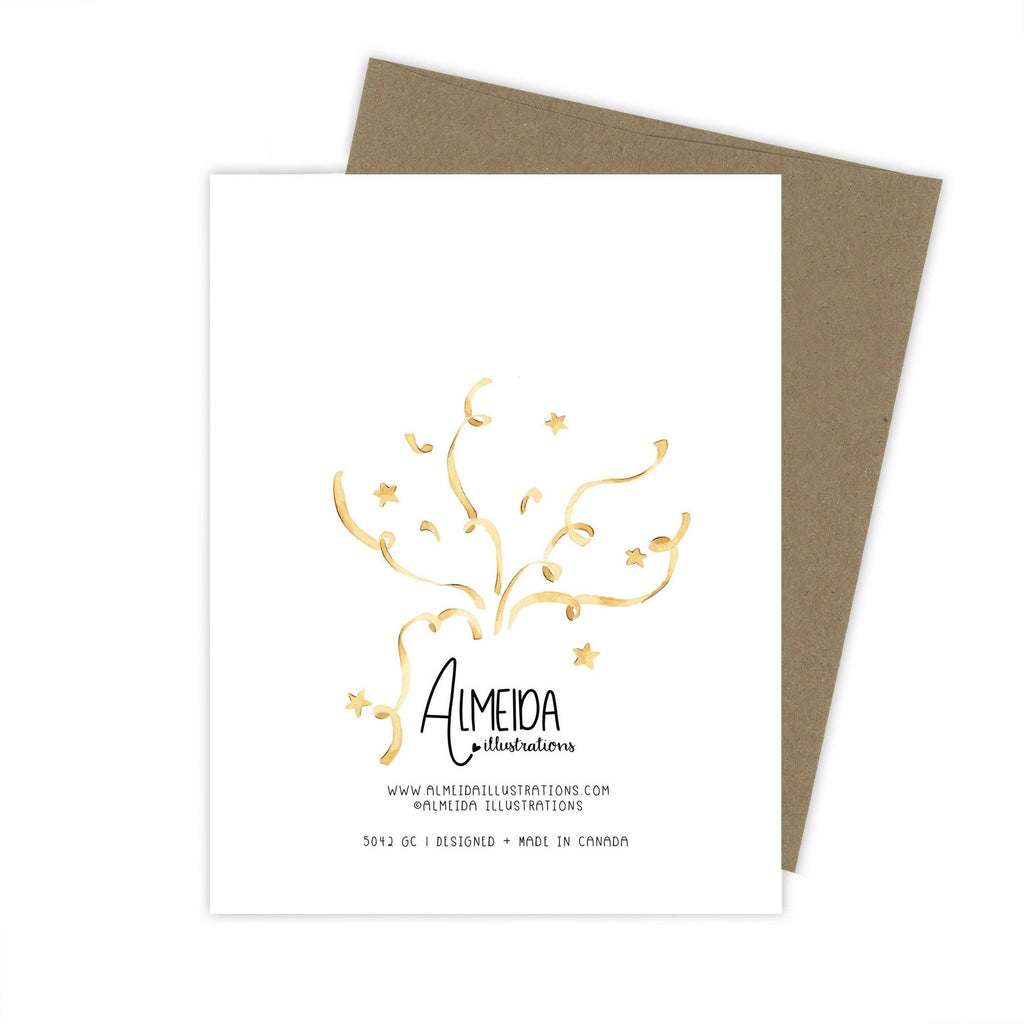 Almeida Illustrations - Pop the Champagne Card | Celebration Card