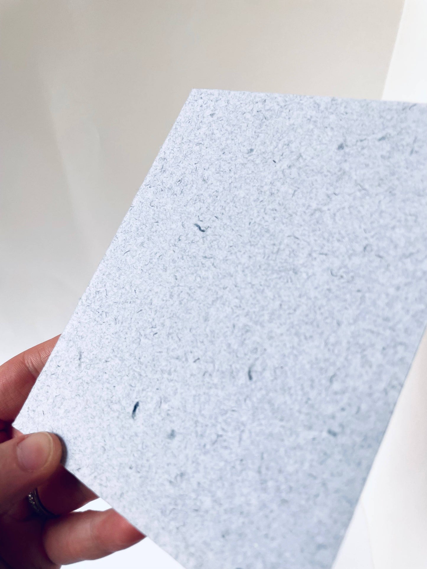 Atelier By Cat - Mini Recycled Denim Confetti Notebook Eco-Friendly Paper: Blank