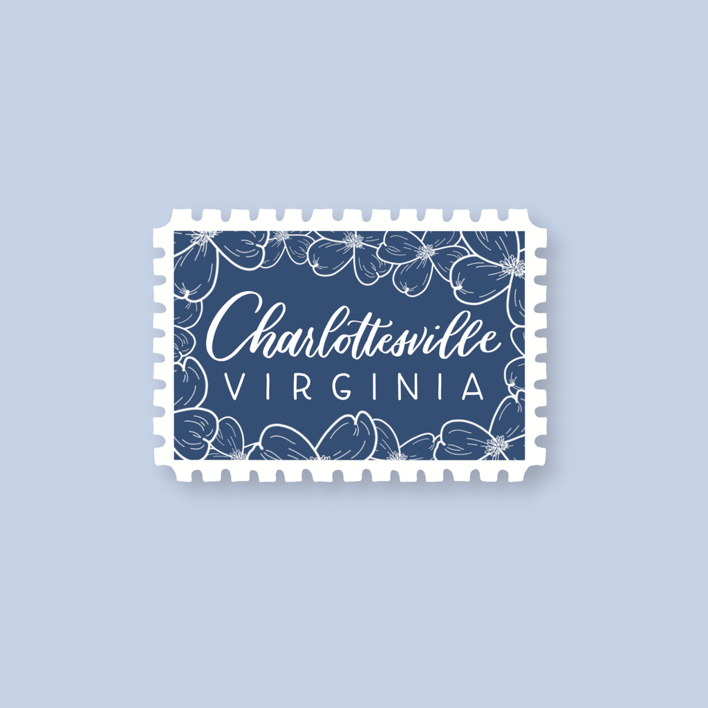 Shop Like You Live Here - Charlottesville VA Stamp Stickers | Charlottesville Virginia