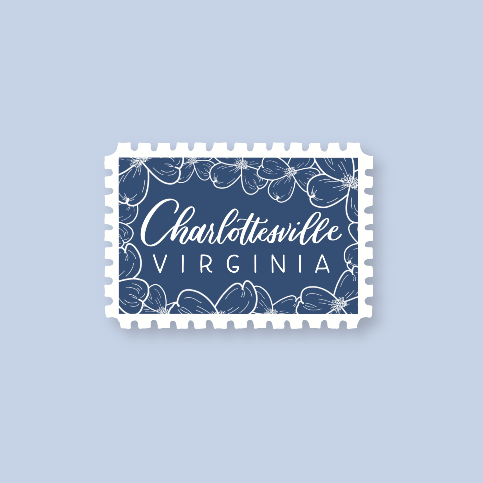 Shop Like You Live Here - Charlottesville VA Stamp Stickers | Charlottesville Virginia