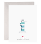 E. Frances Paper - 1st Bday Card | Kids Birthday Greeting Card