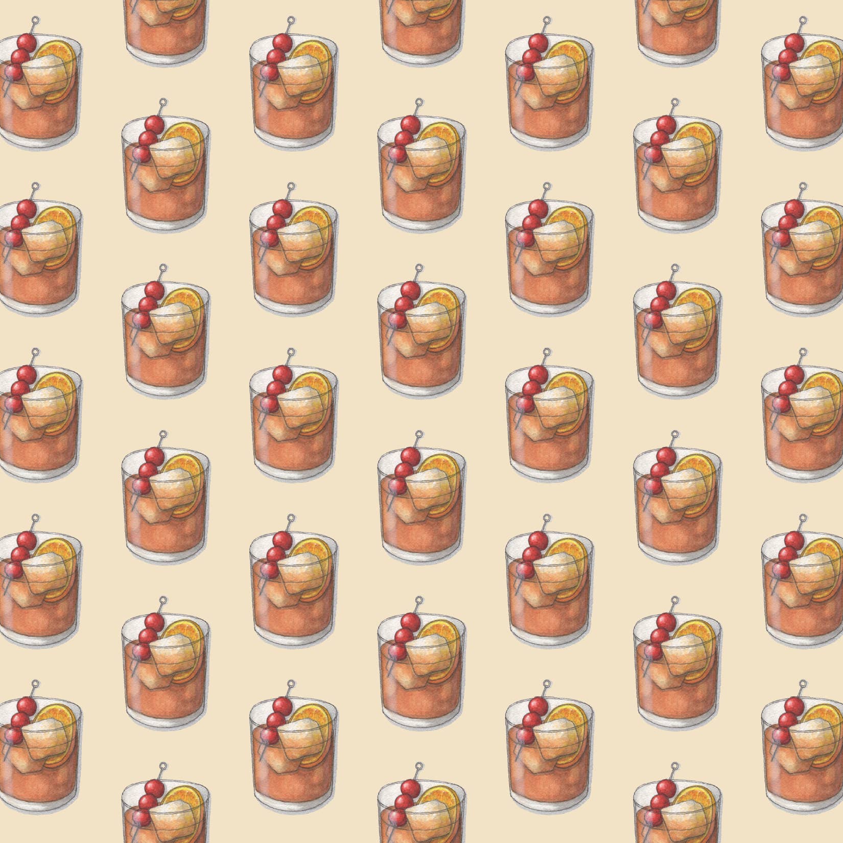 Yeesan Loh - Gift Wrap / Cocktails (Whiskey & Bourbon): Old Fashioned
