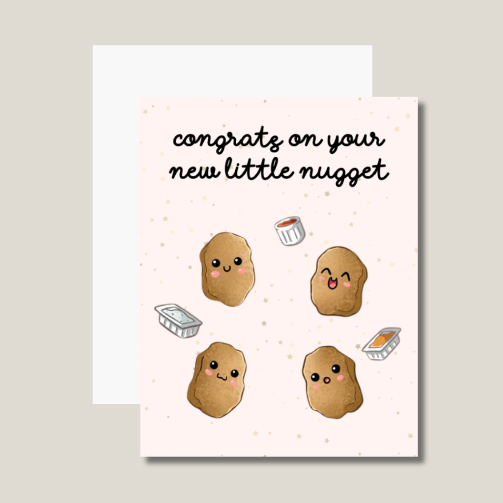 Pretty Pages - Little Nugget Baby Shower Card