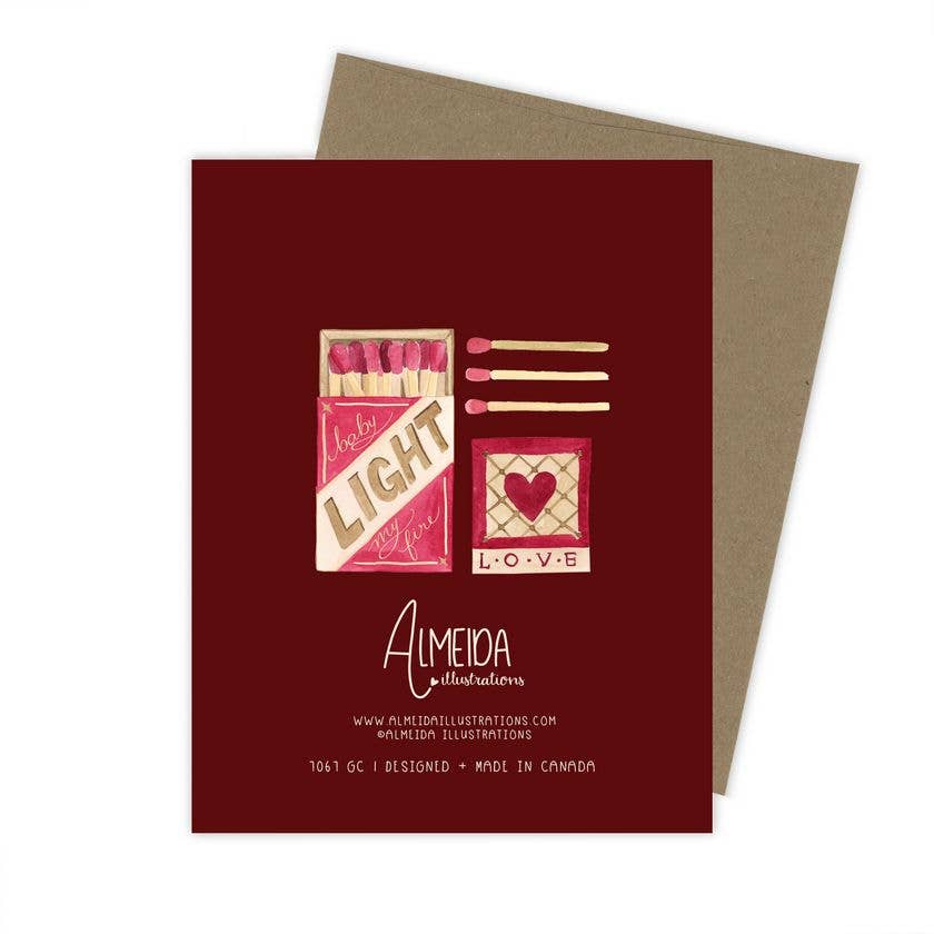 Almeida Illustrations - Perfect Match Card | Anniversary + Love