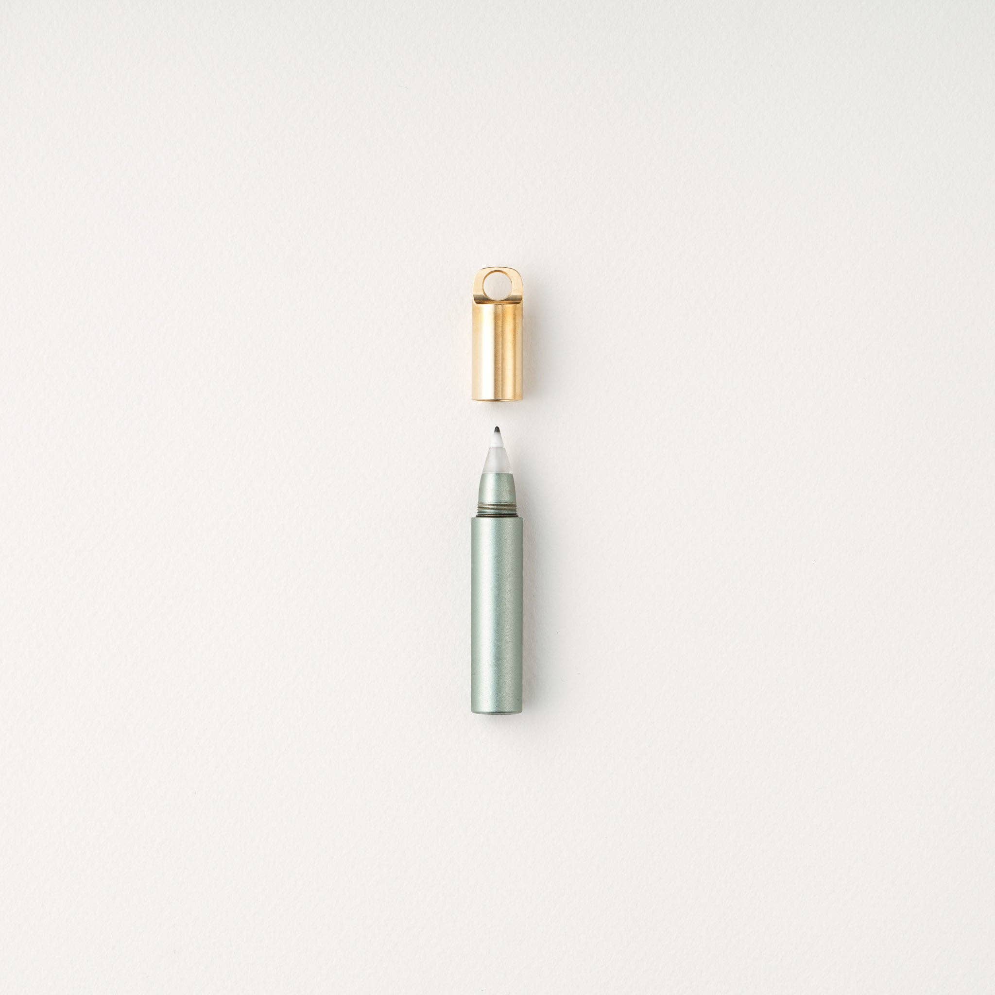 Tom's Studio - The Field Mouse – refillable travel pen: Brass