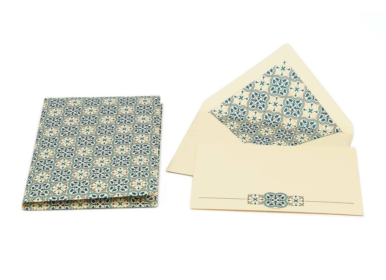 San Lorenzo Design - Portfolio Cards Large Size, Note Cards, Italian Stationery: QUADRILOBO